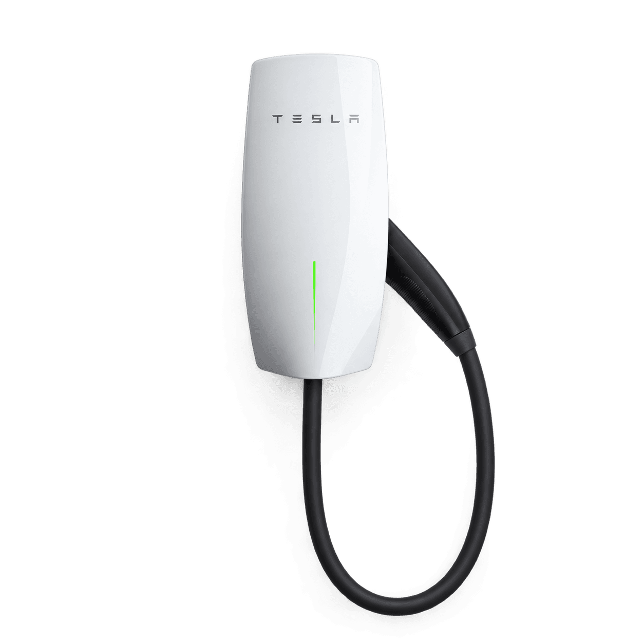 Tesla Wall Connector blanco con cable de carga